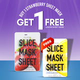 Slice mask bundle ( buy 1 Kocostar Slice Mask Strawberry and Get Kocostar Slice Mask Lemon Free )