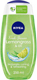Nivea Lemongrass And Oil Shower Gel Caring Oil Pearls Lemongrass Scent
