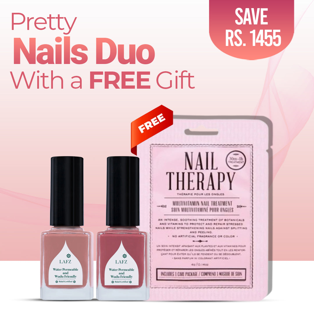 Pretty Nails Bundle 1 - Halal Breathable Nail Polish 514 Ballarina Rose - Halal Breathable Nail Polish 517 Nude Rose - Kocostar Nail Therapy