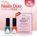 Pretty Nails Bundle 2 - Halal Breathable Nail Polish 521 Burnt Brick - Halal Breathable Nail Polish 520 Tropical Teal - Kocostar Nail Therapy