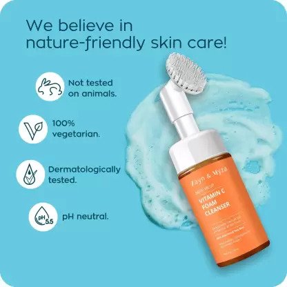 Zayn & Myza Vitamin C Foaming With Built-In Deep Cleansing Brush