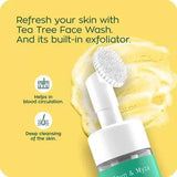 Zayn & Myza Tea Tree & Salicylic Acid Foaming With Built-In Deep Cleansing Brush (For Women)