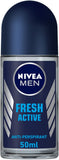 Nivea Fresh Active Antiperspirant For Men Fresh Scent Roll-on