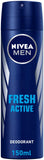 Nivea Men Fresh Active Antiperspirant for Men Fresh Scent Spray