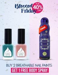 Rakanaa Blessed Friday Bundle ( Breathable Nude Rose - Breathable Tropical Teal - Halal Sadakat Body Spray )