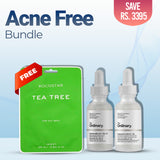 Acne Free Bundle - THE ORDINARY Niacinamide 10% + Zinc 1% - THE ORDINARY Hyaluronic Acid 2% + B5 - Kocostar Tea Tree Mask (Free)