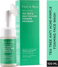 Zayn & Myza Tea Tree & Salicylic Acid Foaming With Built-In Deep Cleansing Brush (For Women)